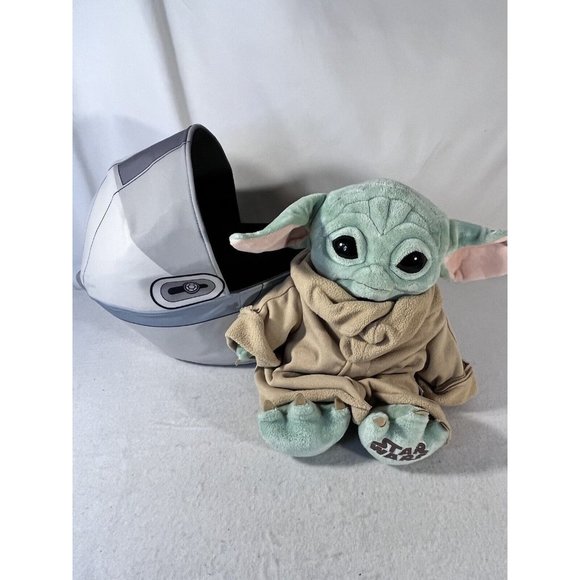 Build a Bear The Child and Hover Pram Grogu Star Wars  2 Sound Boxes Mandalorian - Picture 10 of 14